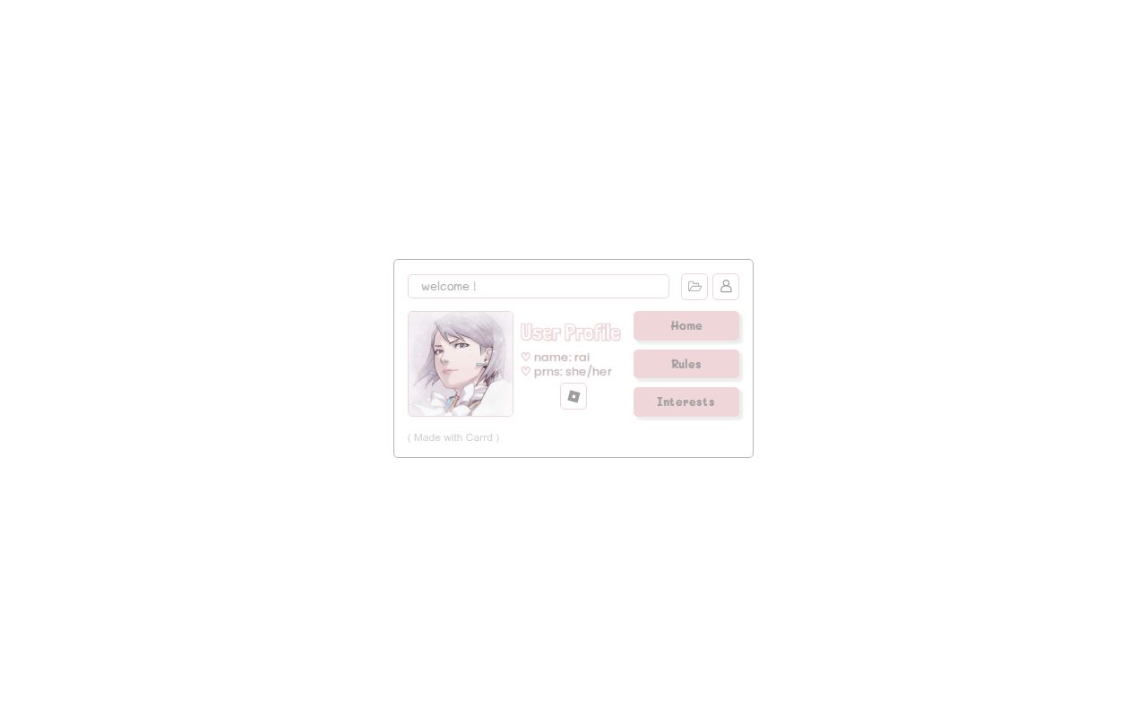 Carrd profile picture for @raises